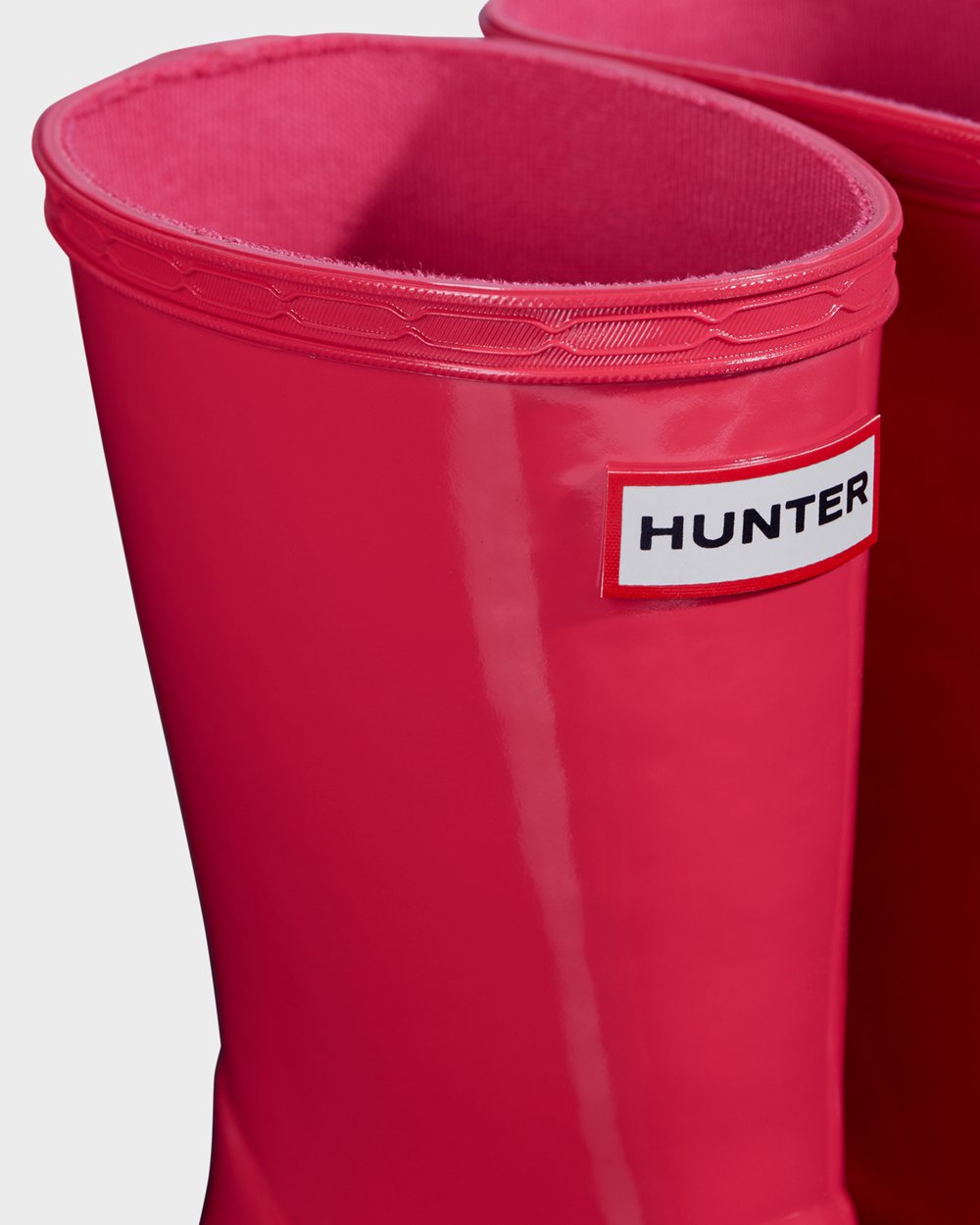 Kids Hunter Original First Classic Gloss | Rain Boots Pink | NZ-92781-EMXK